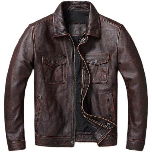 Vintage Leather Jacket Bikers Lifestyle