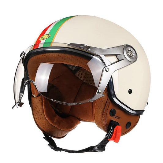 Vintage Racer Helmet with Bubble