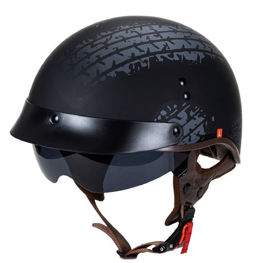 Chopper Sunglass Helmet - Black