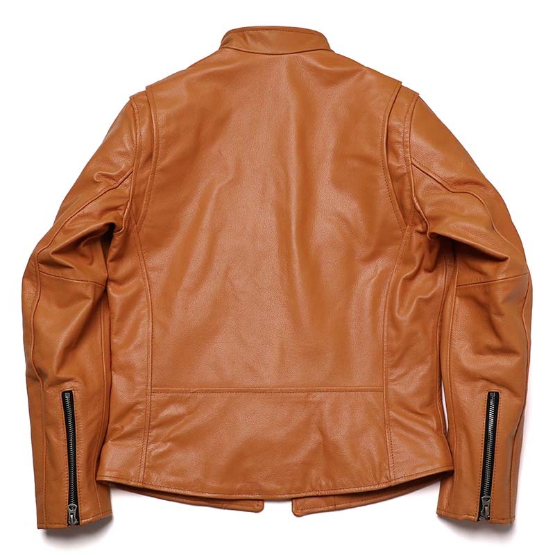 Men's Yellow Leather Motorcycle Jacket