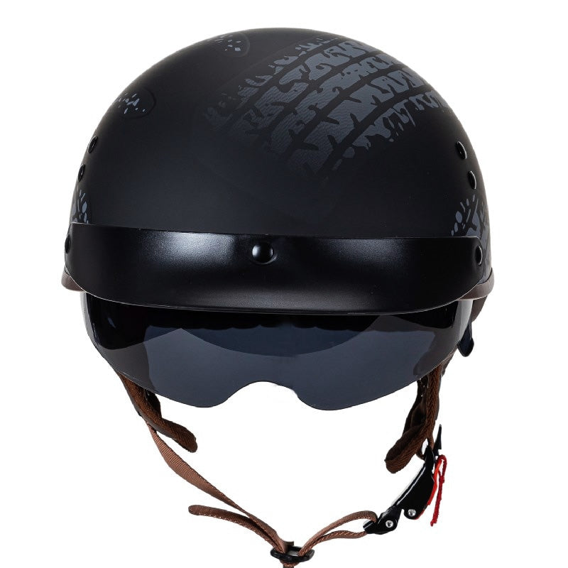 Chopper Sunglass Helmet - Black