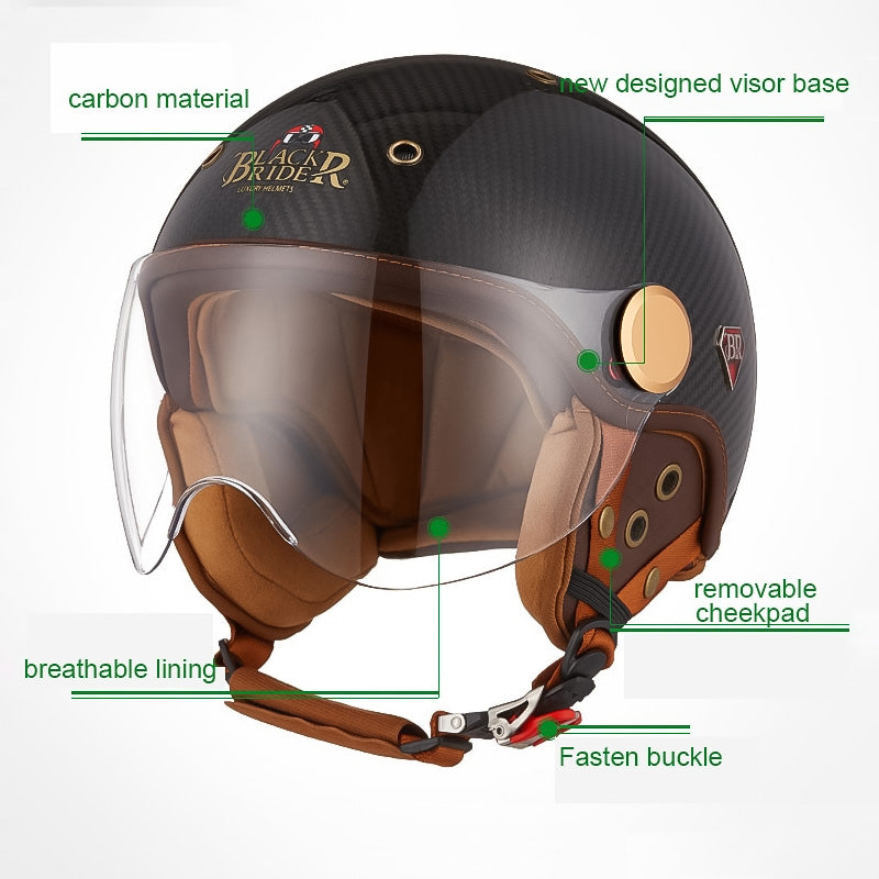 Carbon Fiber Motorcycle Helmet