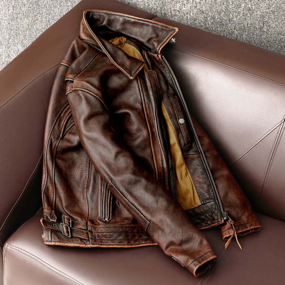 Swallow-Tailed Leather Jacket