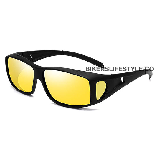 Headlight Motorcycle Sunglasses - Glarecut & Fit Over Glasses