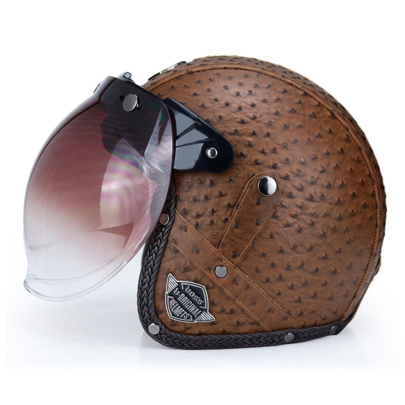 Timeless Ride Retro Motorcycle Helmet - DOT Approved
