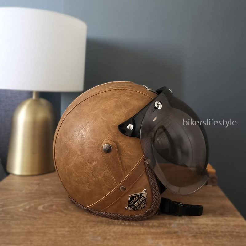 Timeless Ride Retro Motorcycle Helmet - DOT Approved